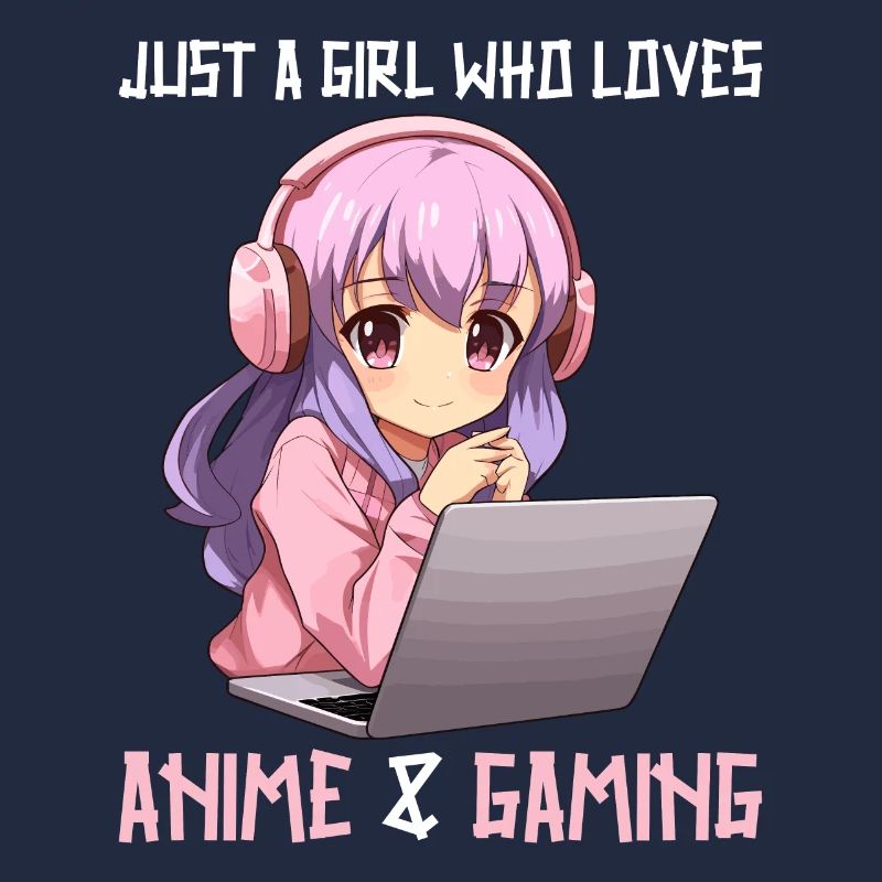 Kawaii Mädchen Anime Manga Mädchen Katze