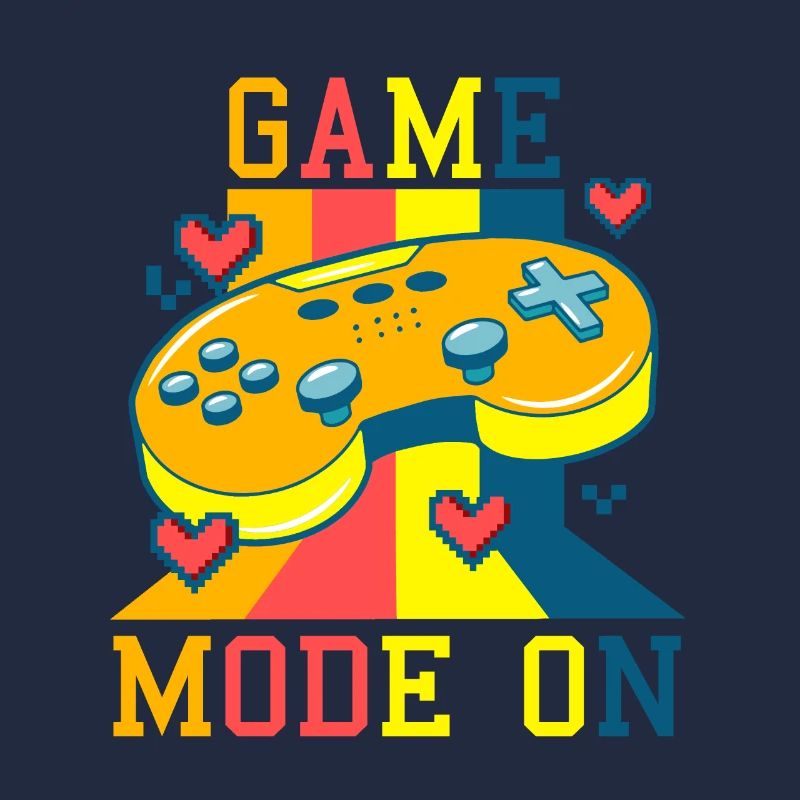 Game Mode On: Retro Gaming Controller Poster