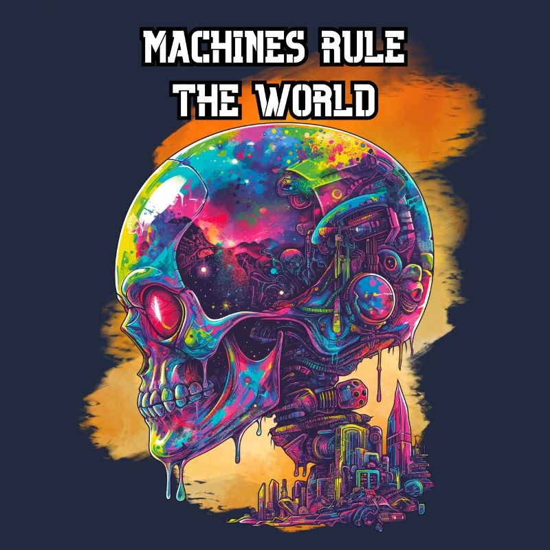 Les machines dirigent le monde. Scifi, Futur, High-Tech
