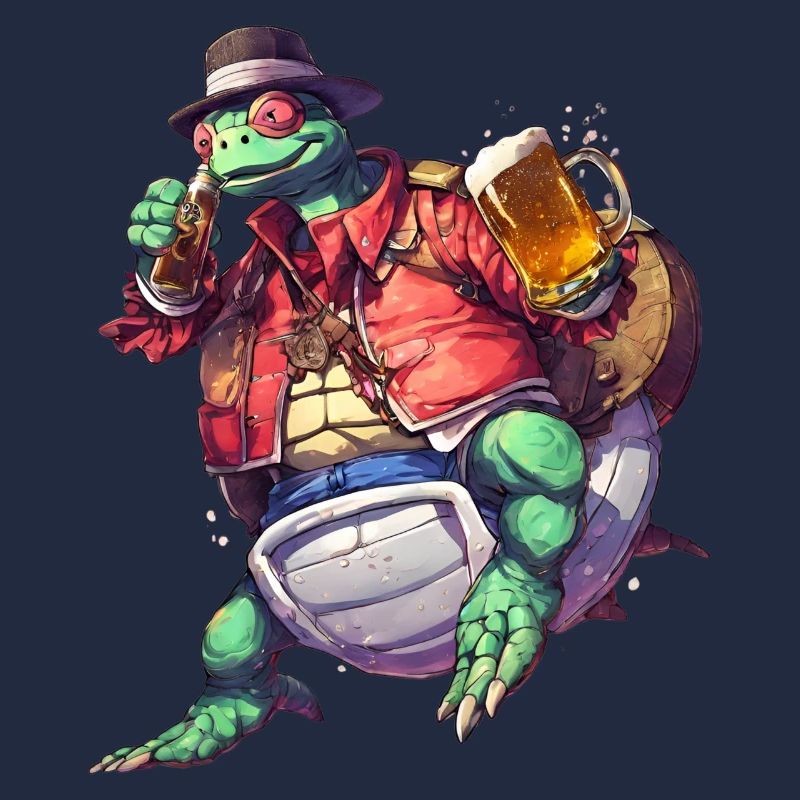 Chill & Shell: Turtle with Beer Tee