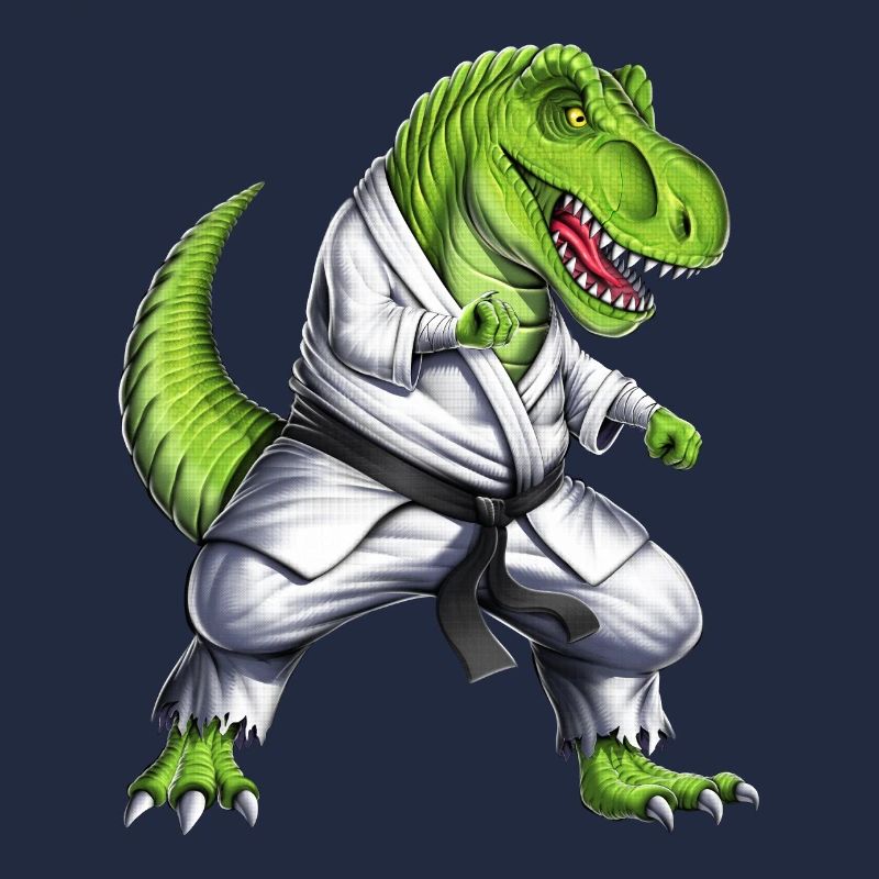 T-Rex Dinosaurier Karate
