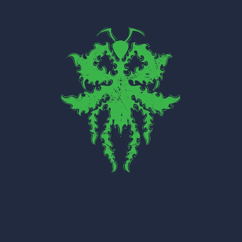 Pattern in praying mantis shape