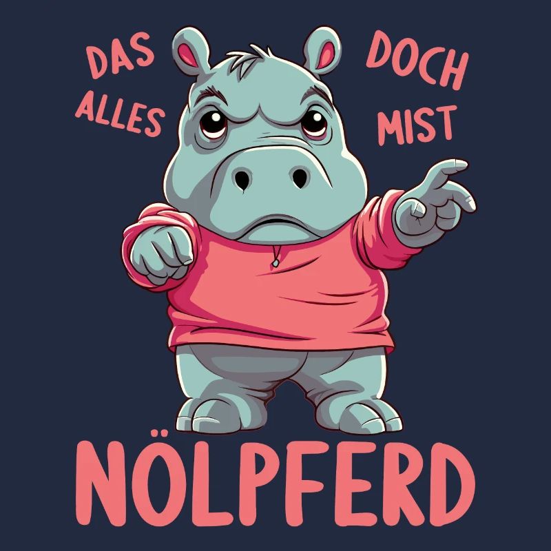 Nilpferd Hippo meckern Meckerer Nölpferd