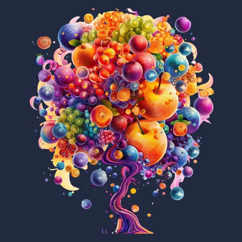 Bunte Weltenbaum Explosion