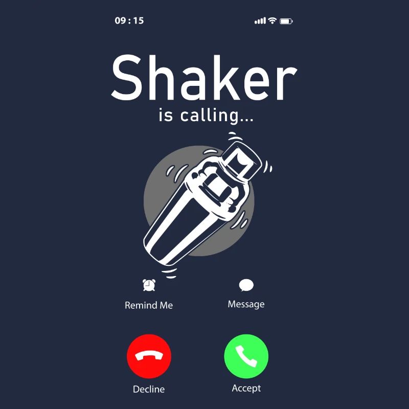 Bartender Mixologist Phone Display