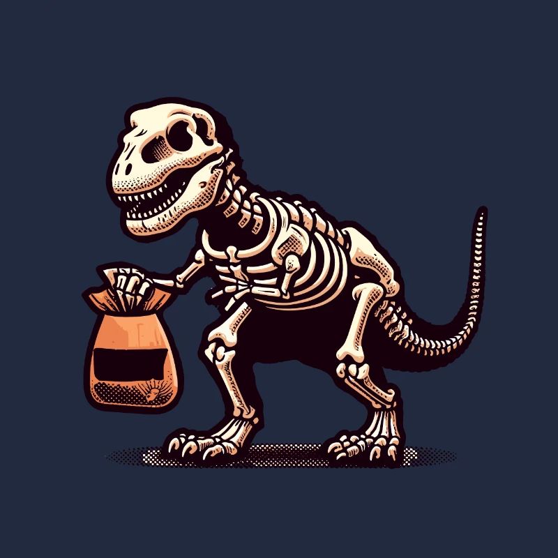 T-Rex Dinosaurier Süßes Oder Saures Halloween
