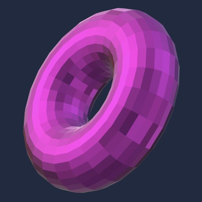Metallischer Torus