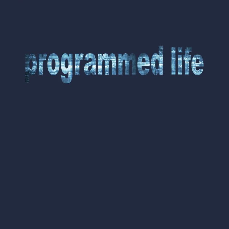 Programmiertes Leben Typografie Programmed Life