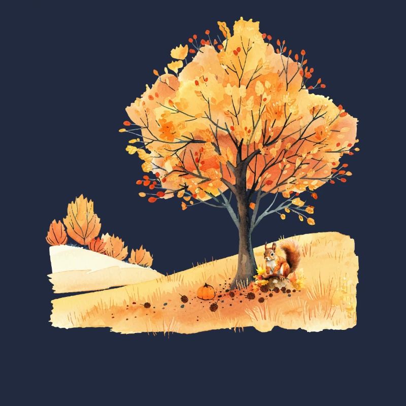 Herbst Eichhörnchen Autumn Squirrel