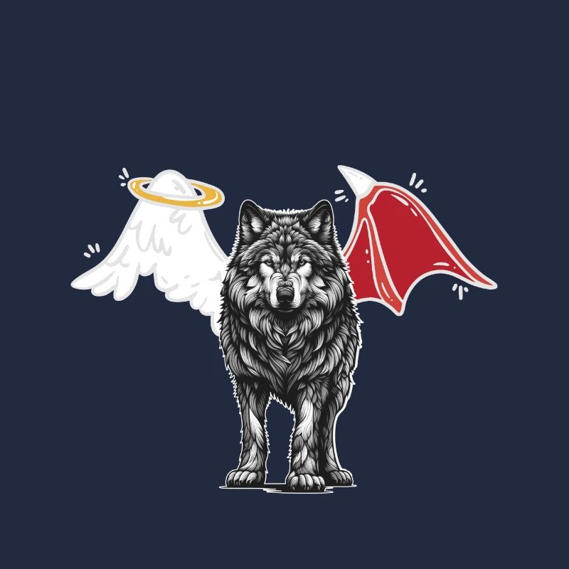 Wolf Wolves Angel Devil Halloween Werewolf Occult