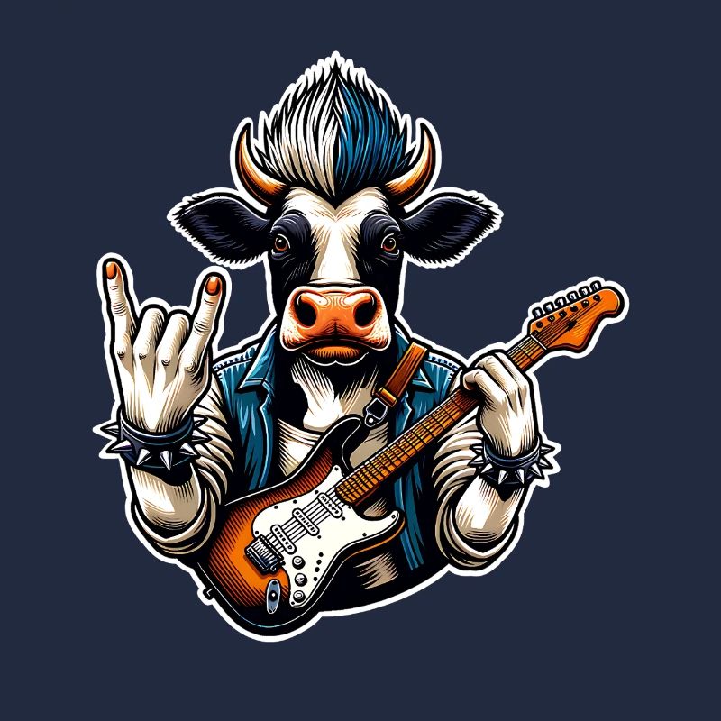 Kuh Rock and Roll Gitarrist