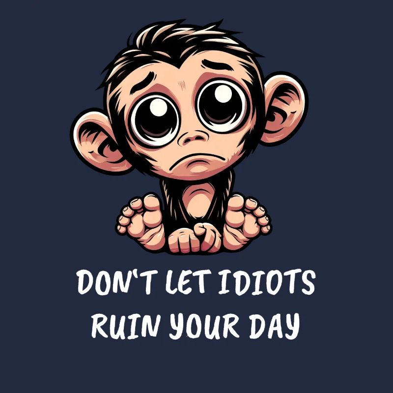 Sad Monkey Emotionally Loyal Chimpanzee