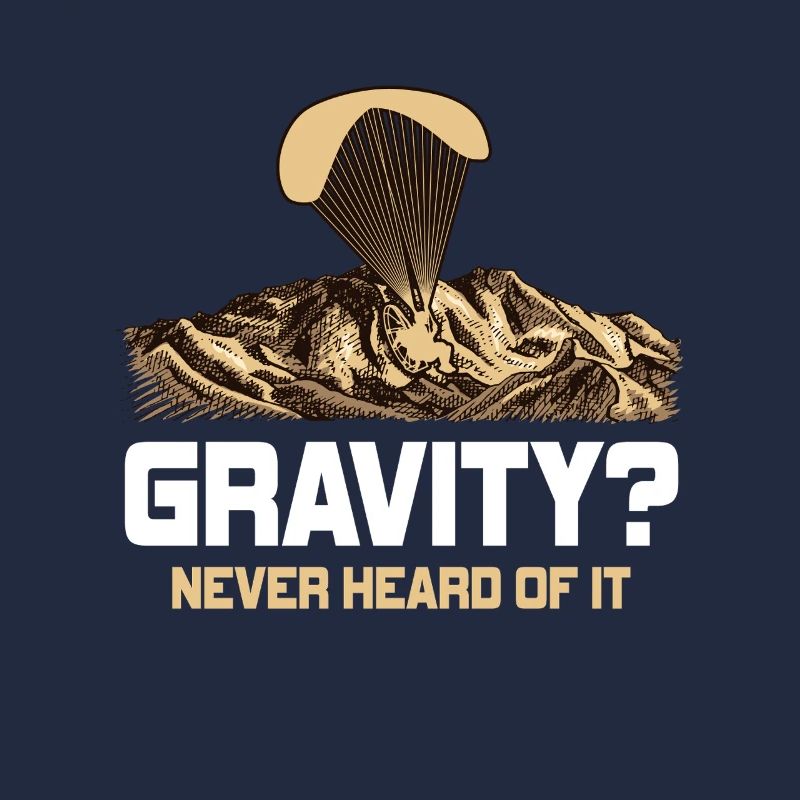 Mème hilarant de gravité de paramoteur