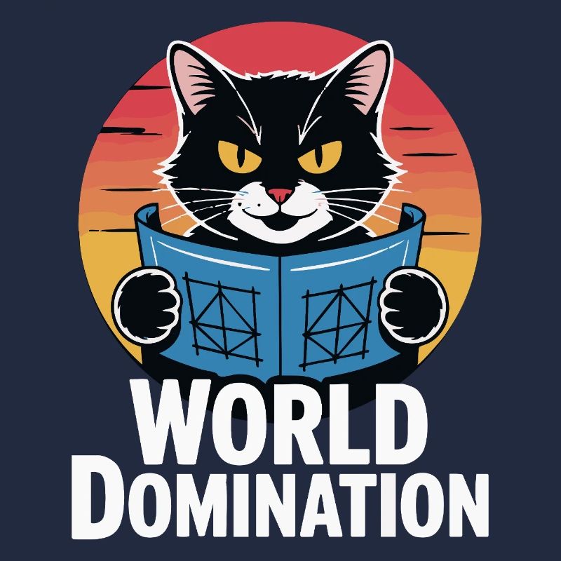 Domination mondiale – un chat avec de grands projets