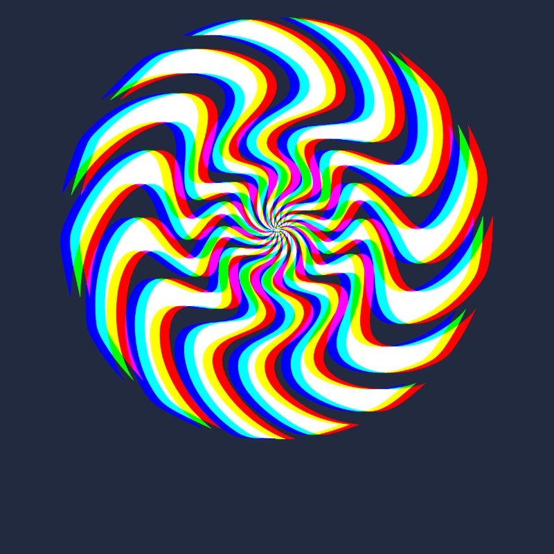 Spirale Glitch – Illusion Optique