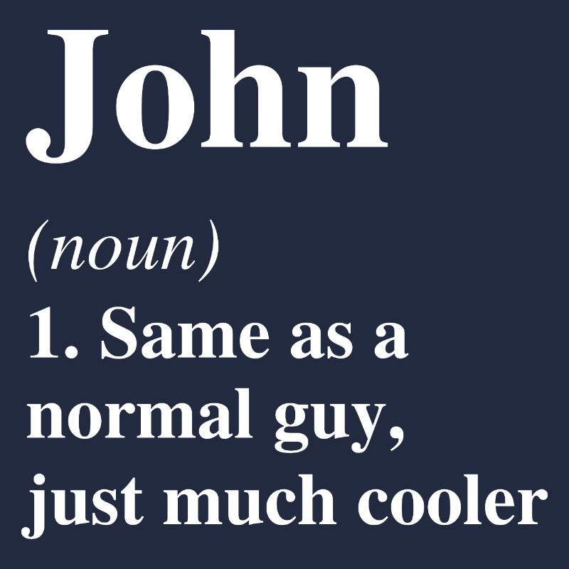 John Définition Cool Nom Dire Cadeau