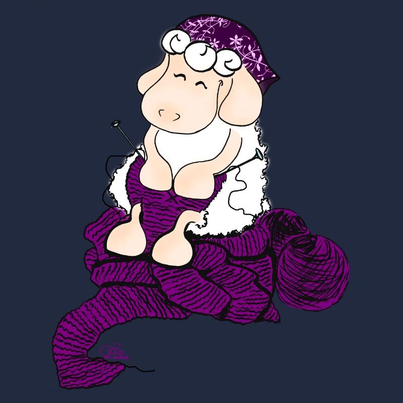 Knitting Sheep - Strickendes Schaf