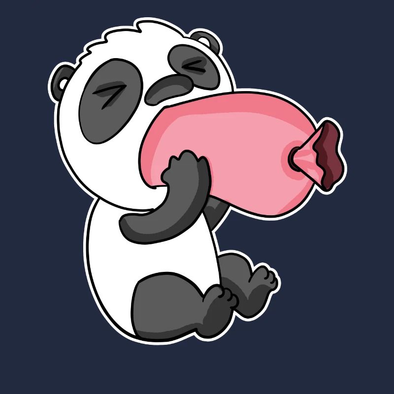 Panda mit Wurst