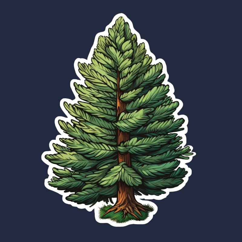 Tanne einzelner Baum