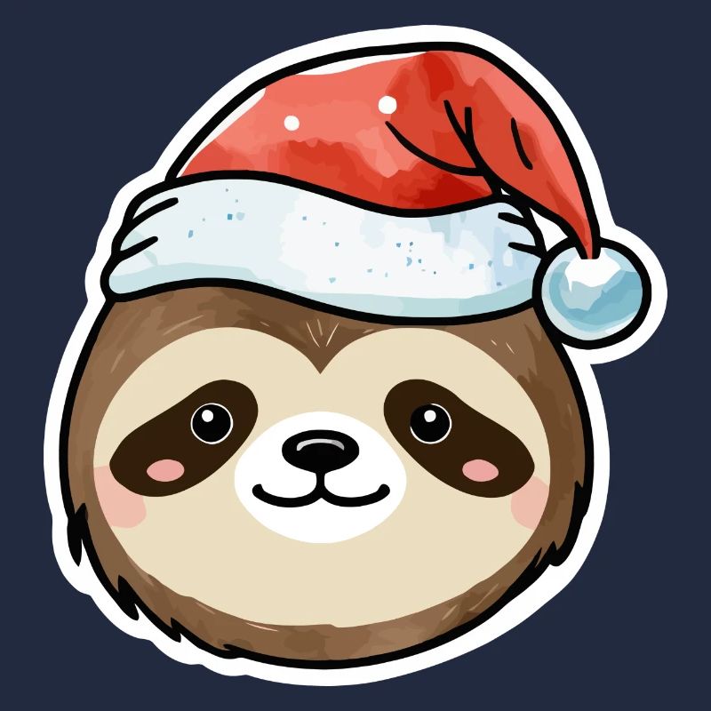 Dessin de Noël paresseux
