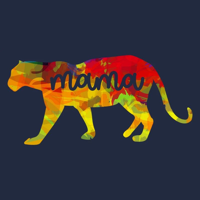 Muttertag Idee Löwe Mutter im Herzen mom