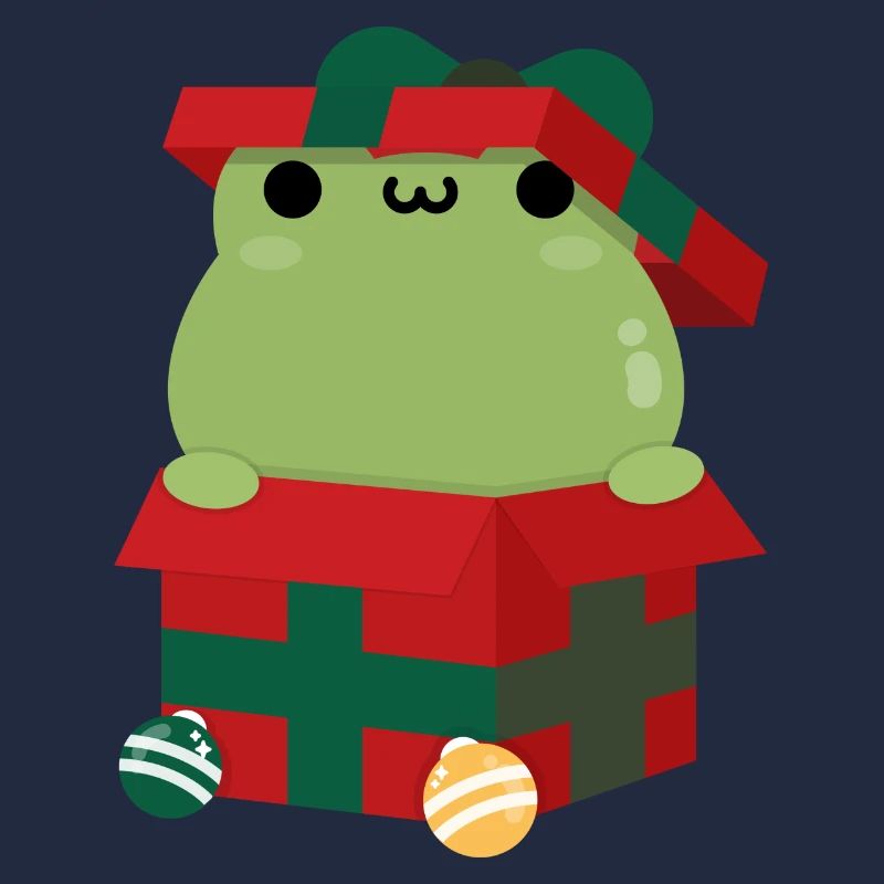 Frosch Weihnachtsgeschenk