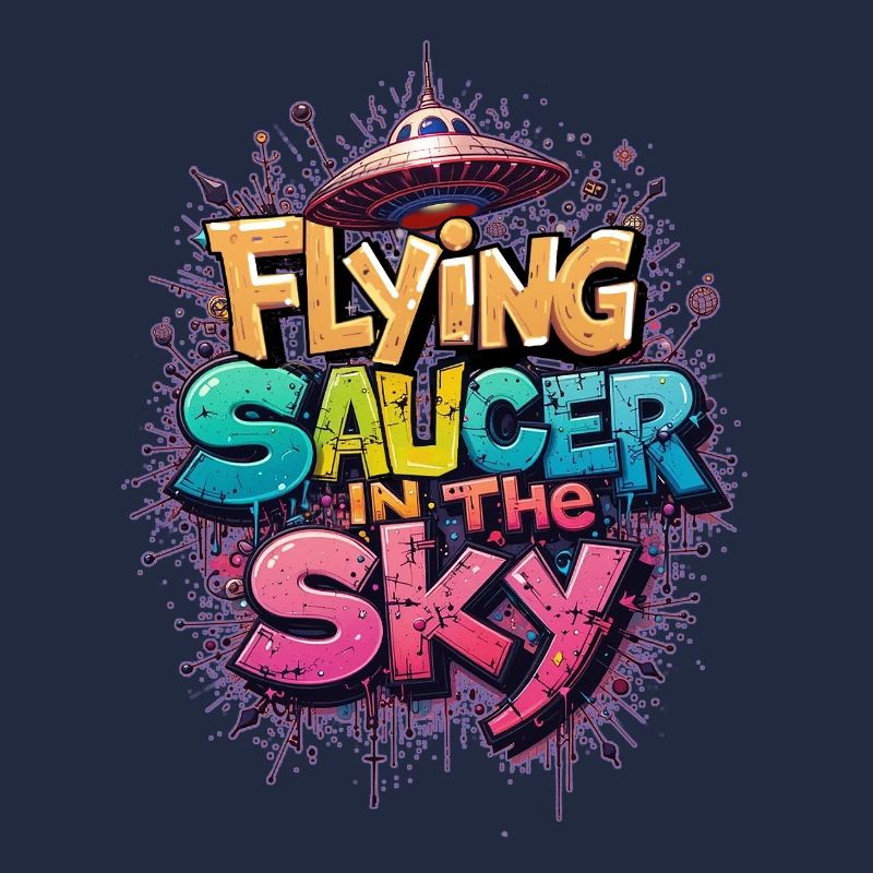 Une soucoupe volante dans le ciel