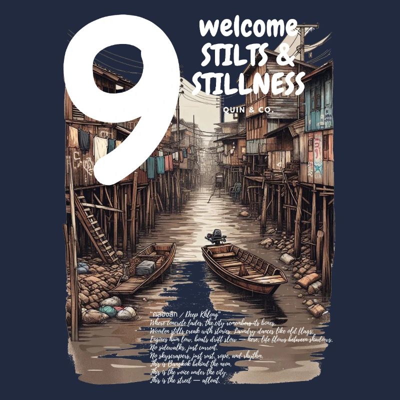 Canal Code Capuche sur pilotis Deep Khlong Streetwear