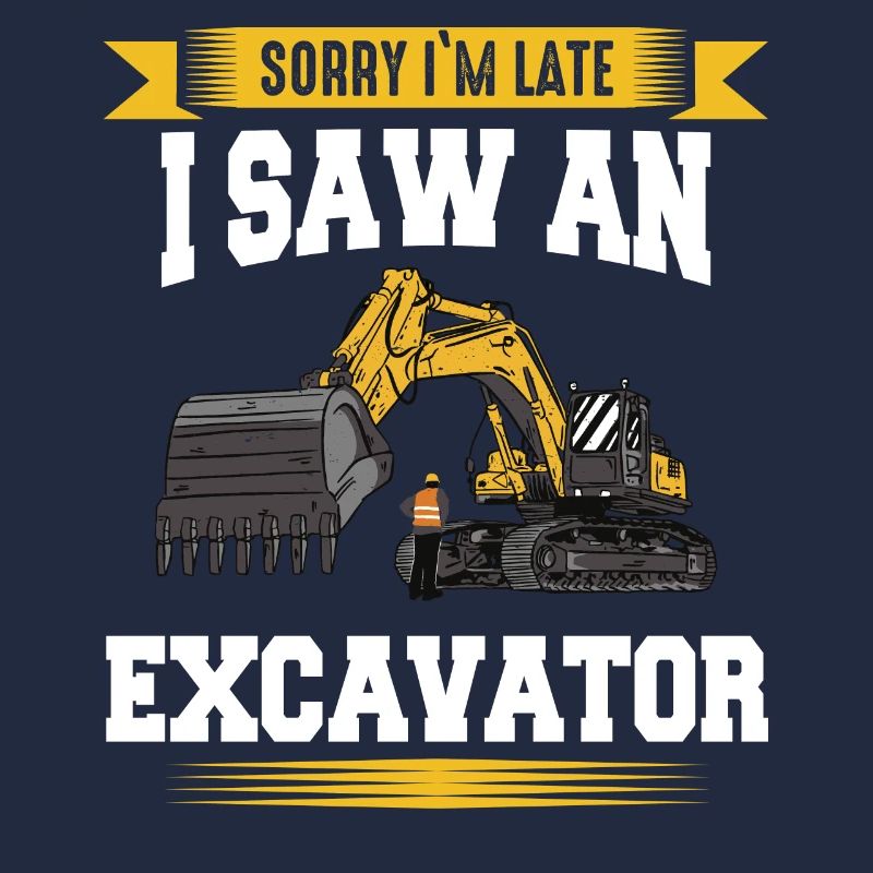 Excavator Excavator Driver Construction Site Work