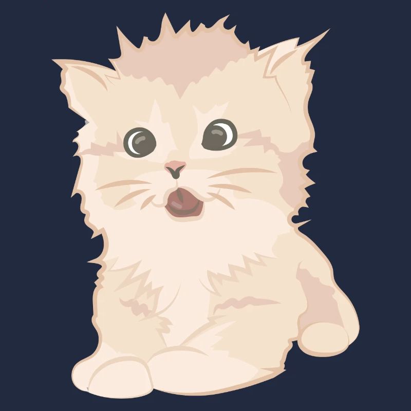 Chat mignon comme illustration