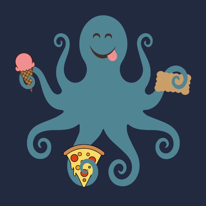 Snacktopus - verfressener Octopus