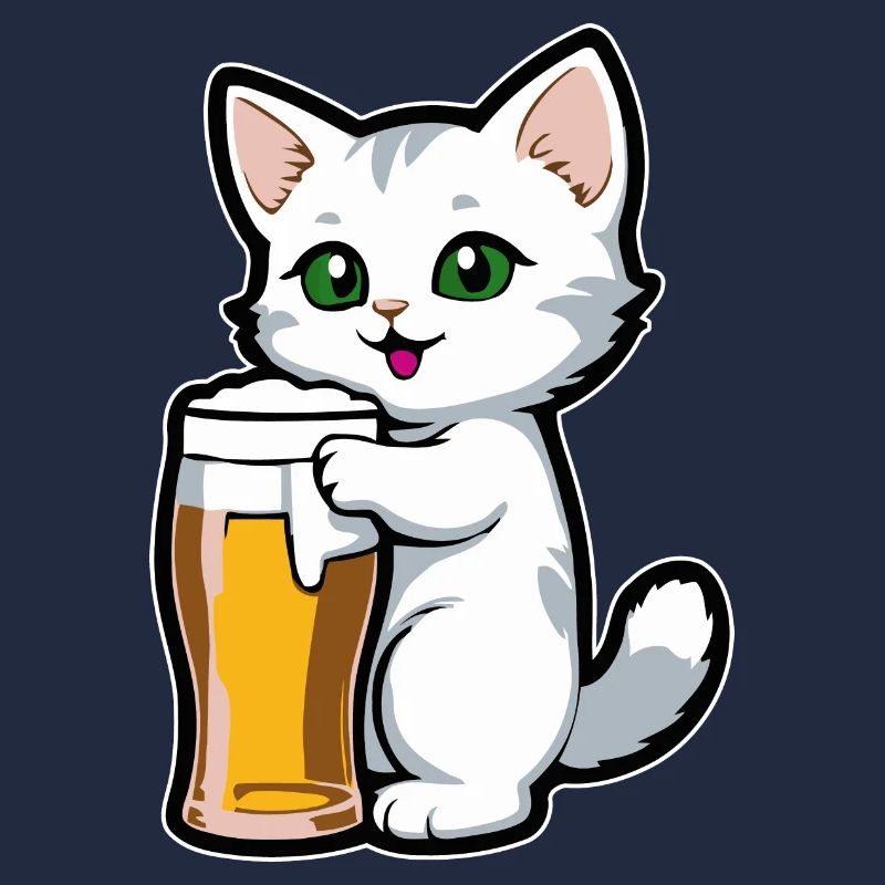 Chat à la bière
