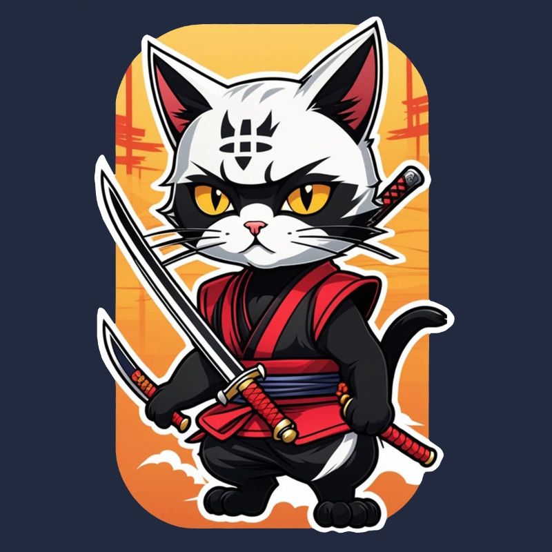 Ninja Cat - Samurai Kitten