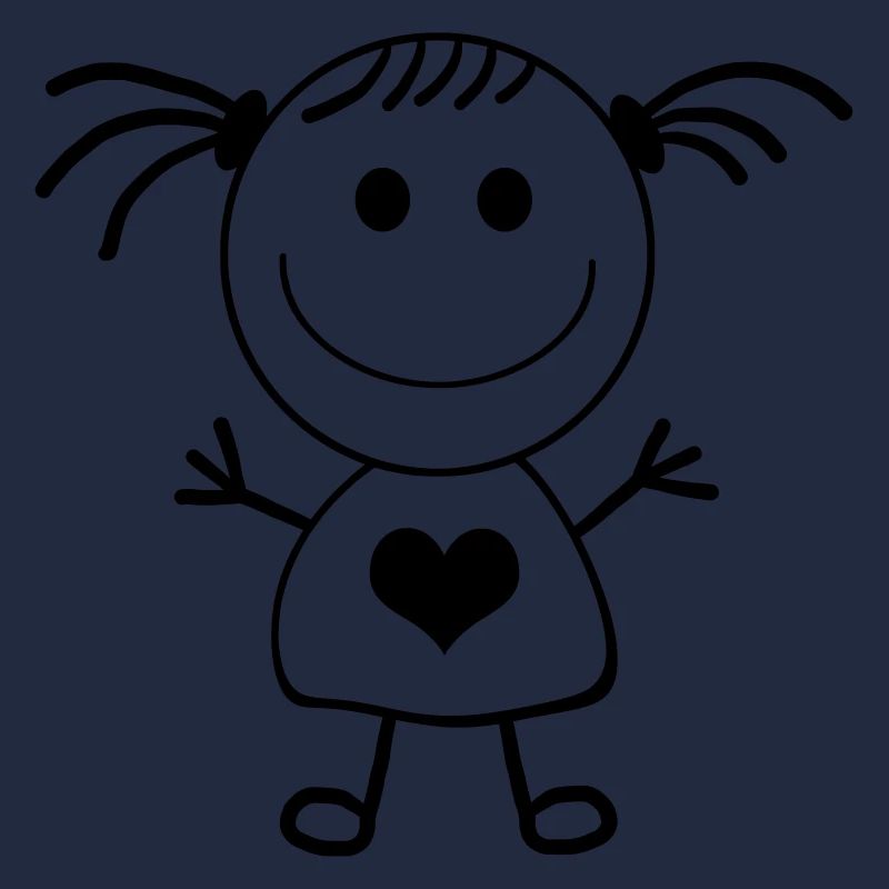 Mädchen Strichmännchen