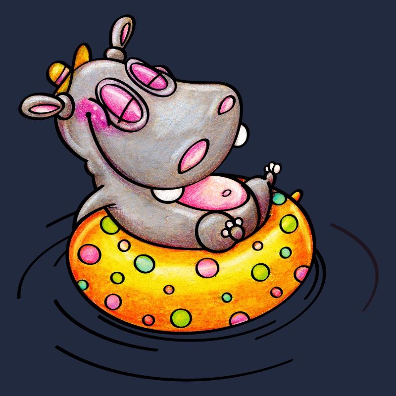 hippo with float