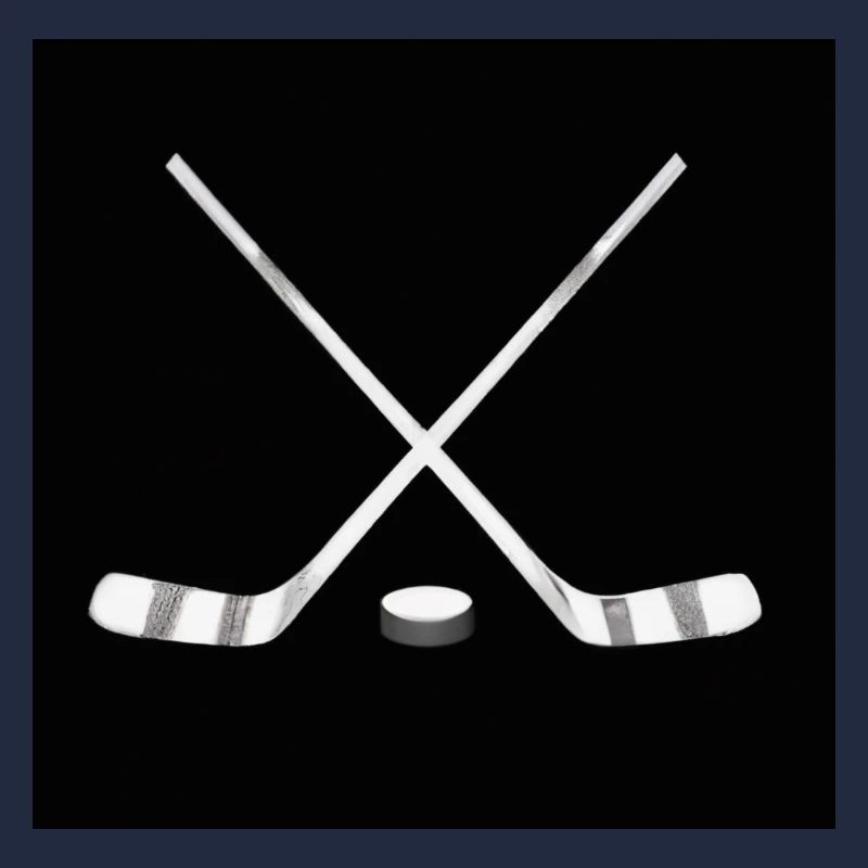 Hockeyschläger mit Puck