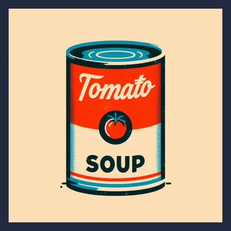 Boîte à tomates en risographie design rétro