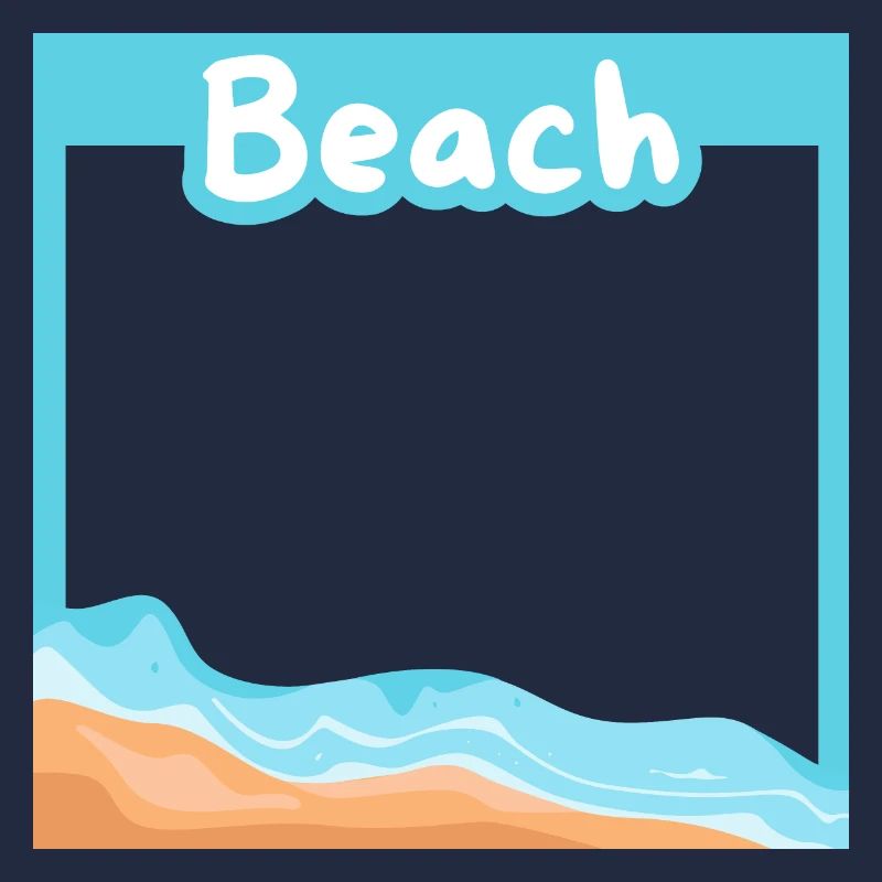 Dream beach in a setting