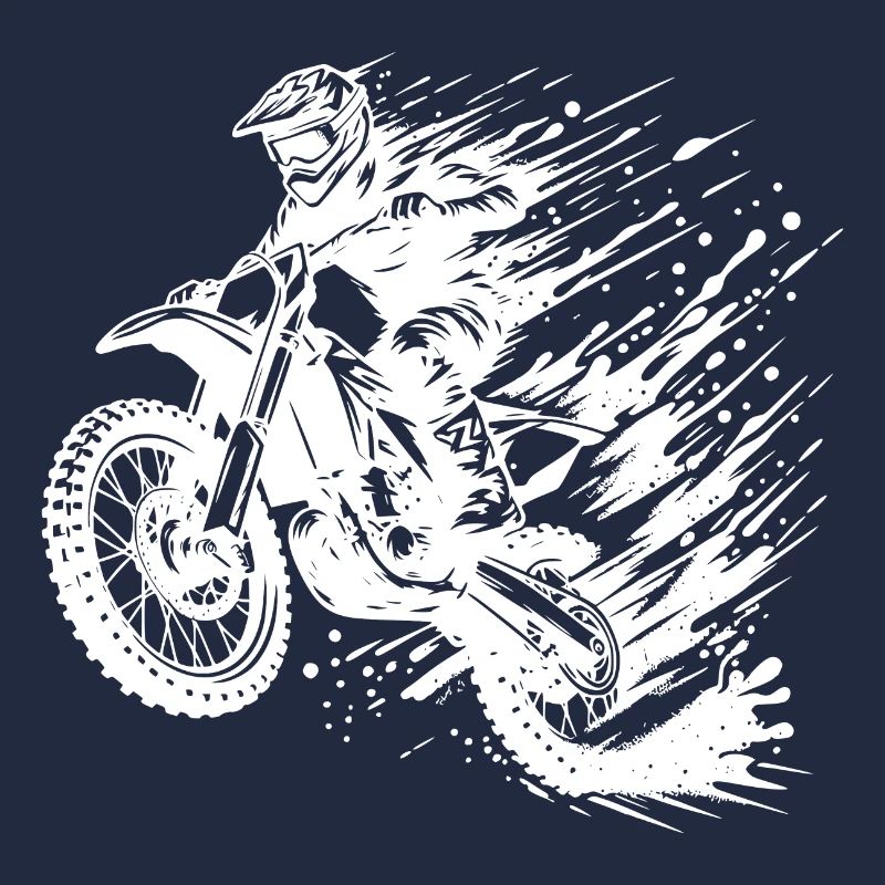 Enduro motocross con fango e fango