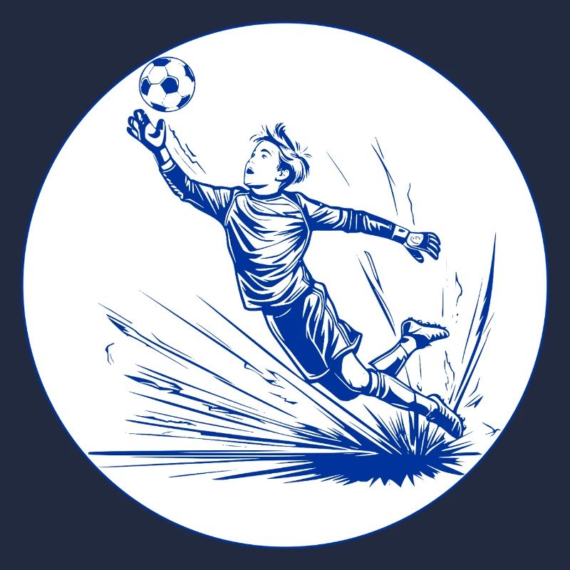 Goalkeeper (blue and white)