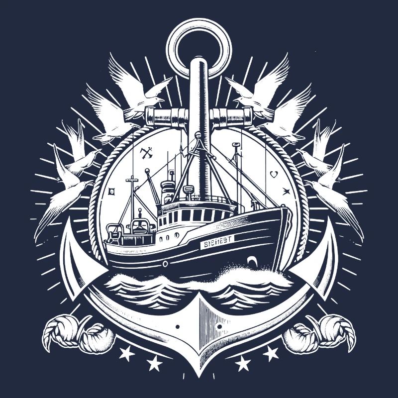 Fischerboot Logo