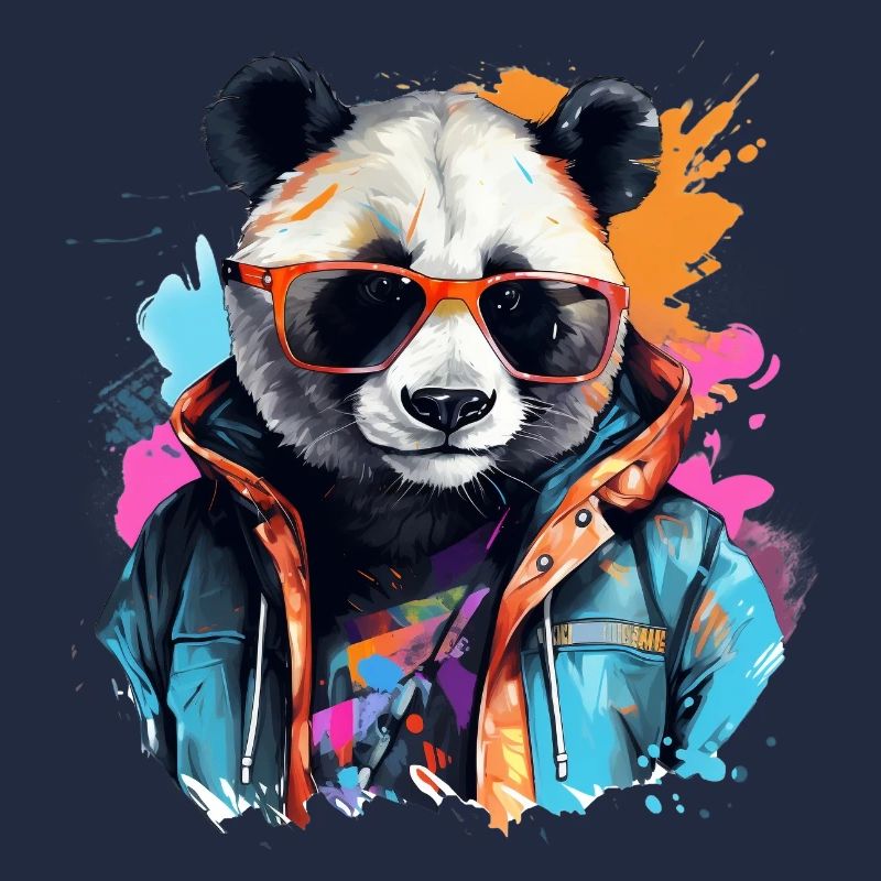 Rogue Panda. Graffiti-style design.