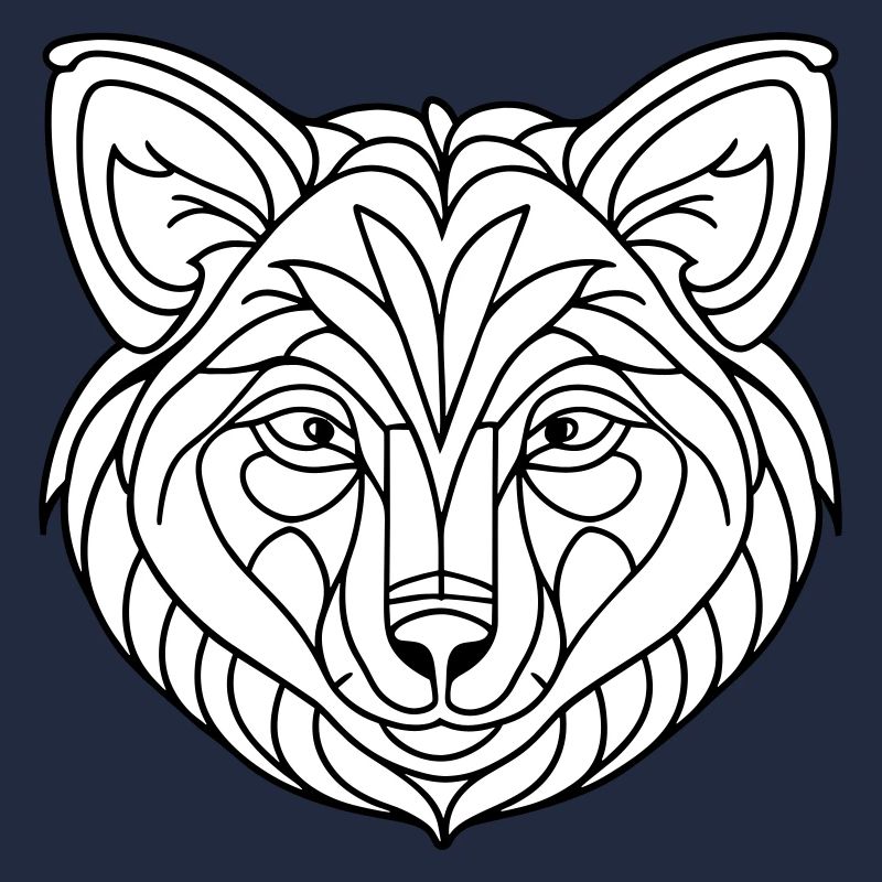 Visage de loup