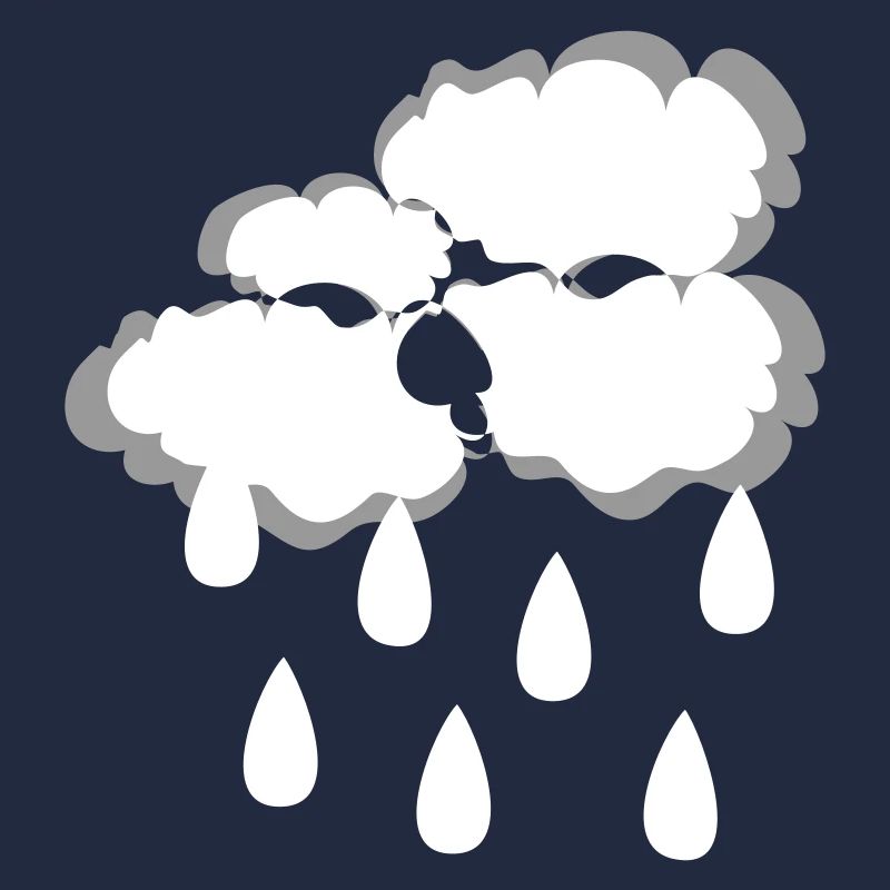 nuage de pluie, illustration vectorielle