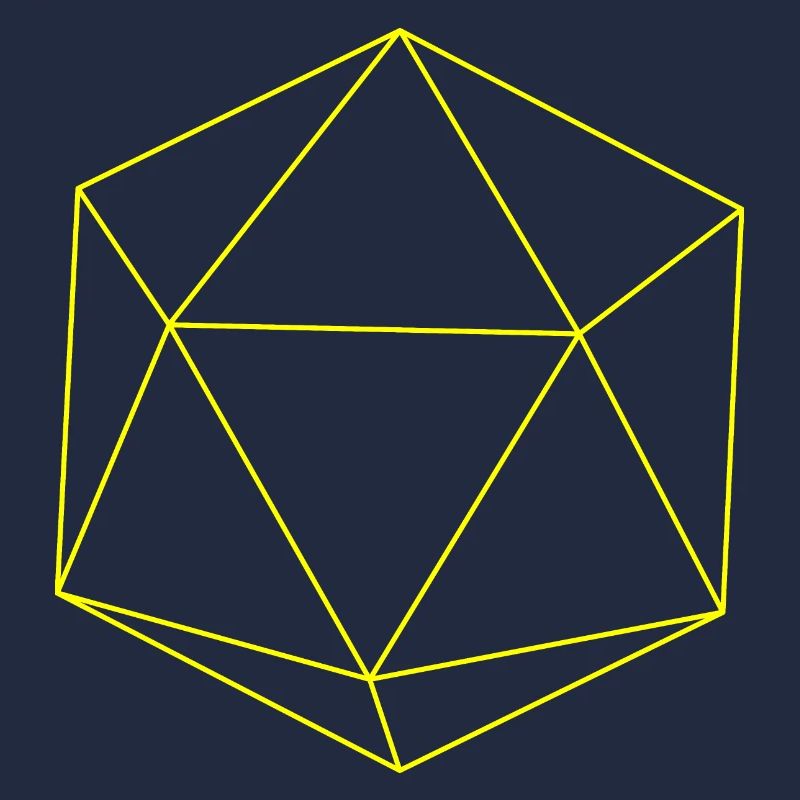 Icosaèdre jaune