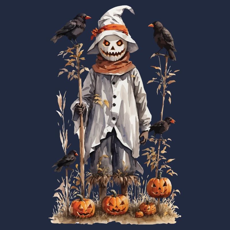 Herbstliche Vogelscheuche Halloween Ästhetik