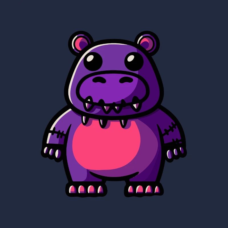Nilpferd Halloween Tier