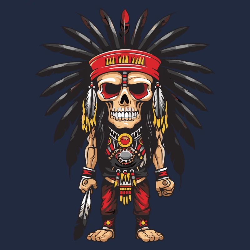 Squelette indien Apache
