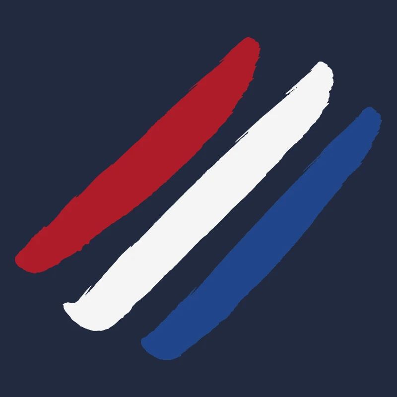 Drapeau des Pays-Bas - Rayures de style