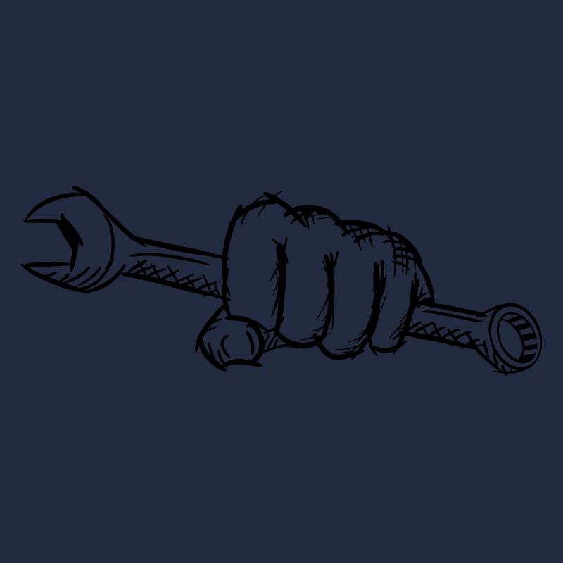 Clé à la main/poing, dessin